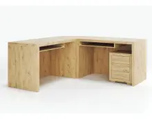 OTTO duże biurko narożne z kontenerkiem V10,V29, V30 i V32 dąb artisan