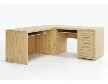 OTTO duże biurko narożne V28, V29 i V32 dąb artisan