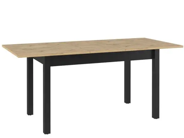 QUANT QA10 stół rozkładany 84x140-186 cm styl loft dąb artisan / czarny