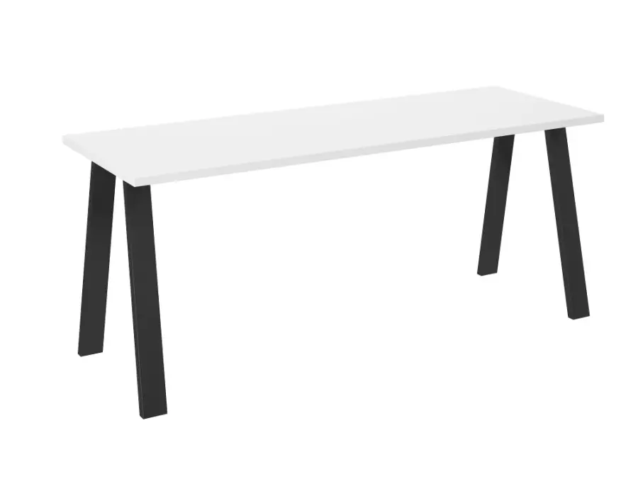 KLAUS stół industrialny 185 x 67 cm biały