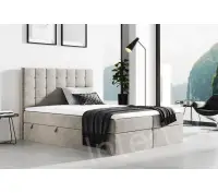 MAGNUS 2A łóżko kontynentalne 160x200 pojemnik, materac bonel + topper T25 w tkaninie Inari, 3 kolory