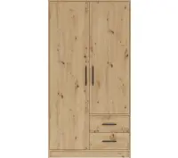 MARTUS SR3 szafa uchylna 100  2 - drzwiowa z szufladami w kolorze artisan