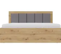 MARTUS SR6 łóżko do sypialni 160x200 cm z pojemnikiem i stelażem metalowym w kolorze  artisan