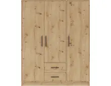 MARTUS SR2 szafa uchylna 150  3 - drzwiowa z szufladami w kolorze artisan