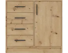 MARTUS SRK2 mała komoda 1-drzwiowa z szufladami w kolorze  artisan