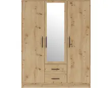 MARTUS SRL2 szafa 150  3 - drzwiowa z lustrem w kolorze artisan