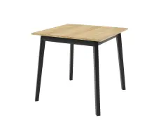 MOOD 46 skandynawski stół rozkładany 85x85-125 na drewnianej czarnej podstawie