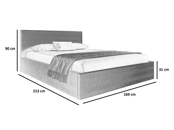 VIVIEN 2 łóżko tapicerowane 160 x 200
